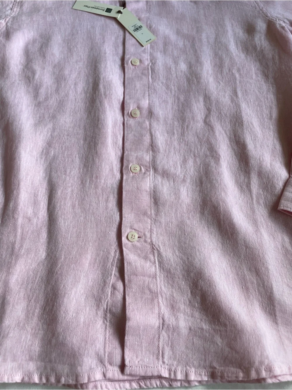 Banana Republic Men’s Pink Linen Button-Down Shirt / S